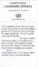 Pavese Cesare - Lavorare stanca